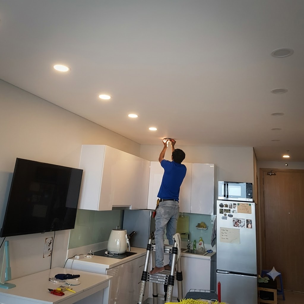 Thay đèn led âm trần tại Hà Nội
