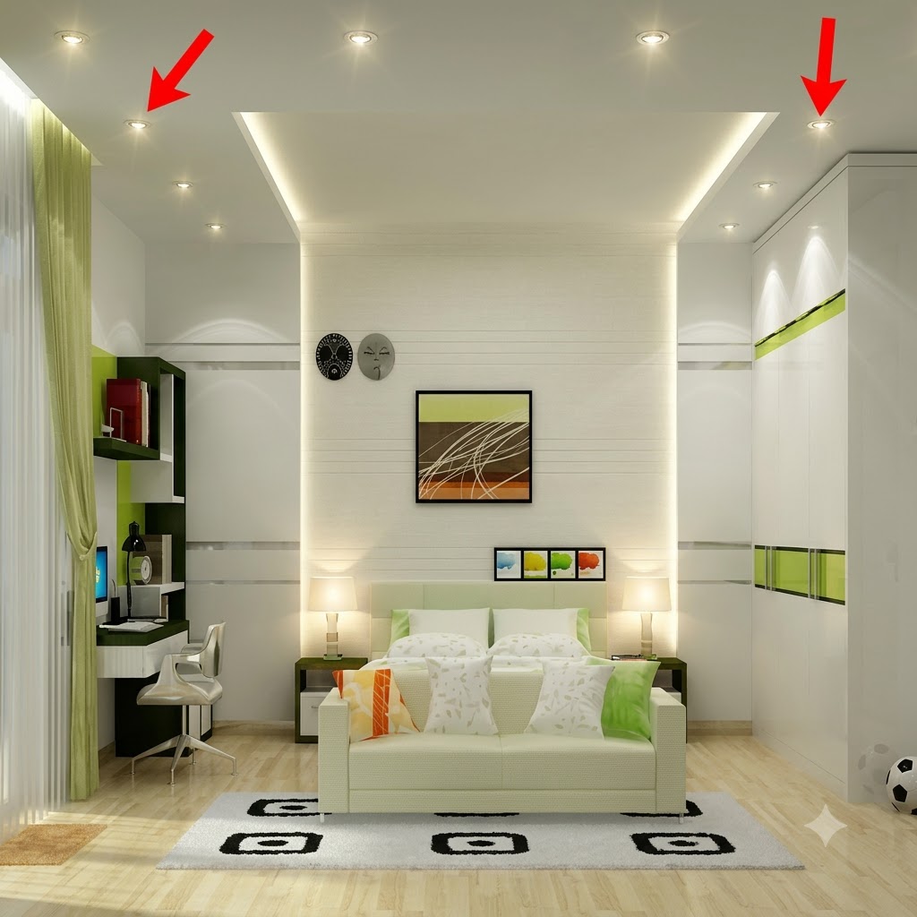 Thay lắp bóng đèn âm trần